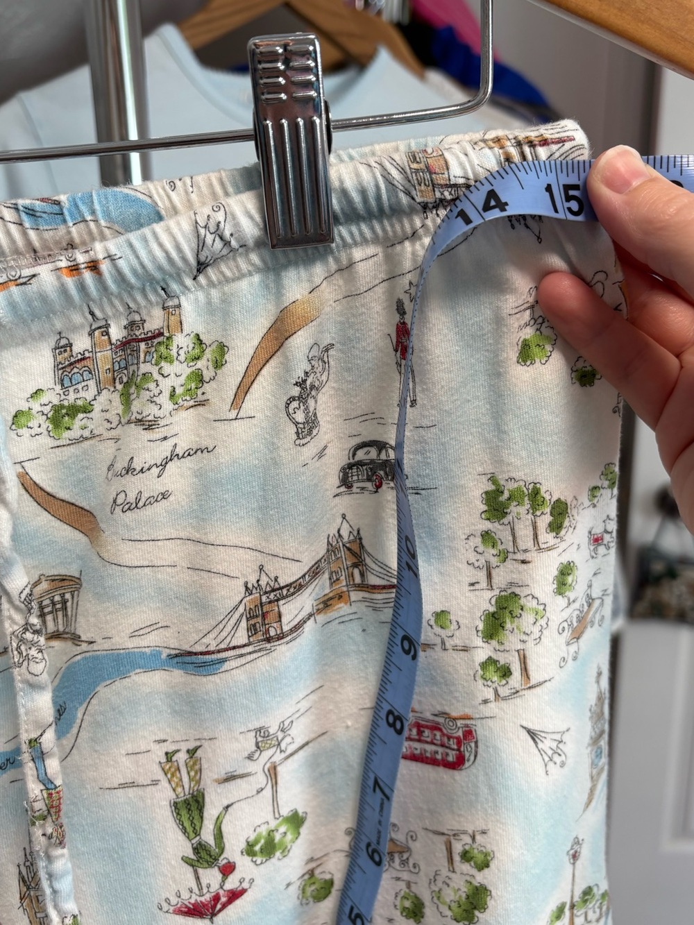 Cuddlduds London Calling cotton pajamas set, size medium - Picture 13 of 15